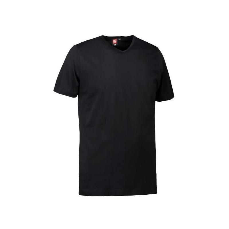 Heute im Angebot: T-TIME ® Herren T-Shirt 0514 von ID / Farbe: schwarz / V-Ausschnitt / 100% BAUMWOLLE in der Region Am Mellensee