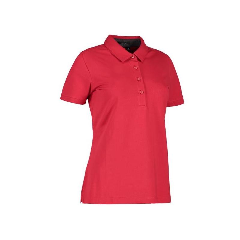 Heute im Angebot: Business Damen Poloshirt | Stretch 535 von ID / Farbe: rot / 95% BAUMWOLLE 5% ELASTANE in der Region Berlin Mariendorf