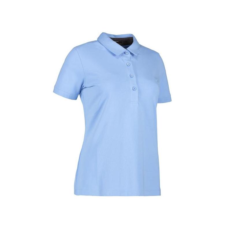 Heute im Angebot: Business Damen Poloshirt | Stretch 535 von ID / Farbe: hellblau / 95% BAUMWOLLE 5% ELASTANE in der Region Ludwigsburg