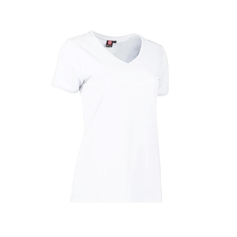 Heute im Angebot: PRO Wear CARE Damen T-Shirt 373 von ID / Farbe: weiß / 60% BAUMWOLLE 40% POLYESTER in der Region Marlow