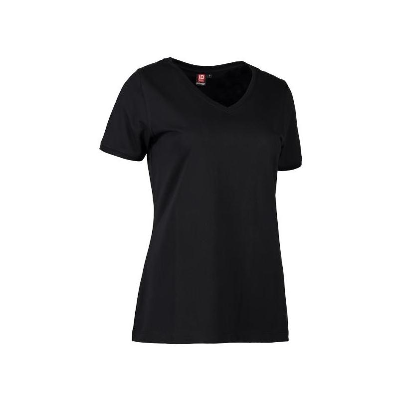 Heute im Angebot: PRO Wear CARE Damen T-Shirt 373 von ID / Farbe: schwarz / 60% BAUMWOLLE 40% POLYESTER in der Region Lippstadt