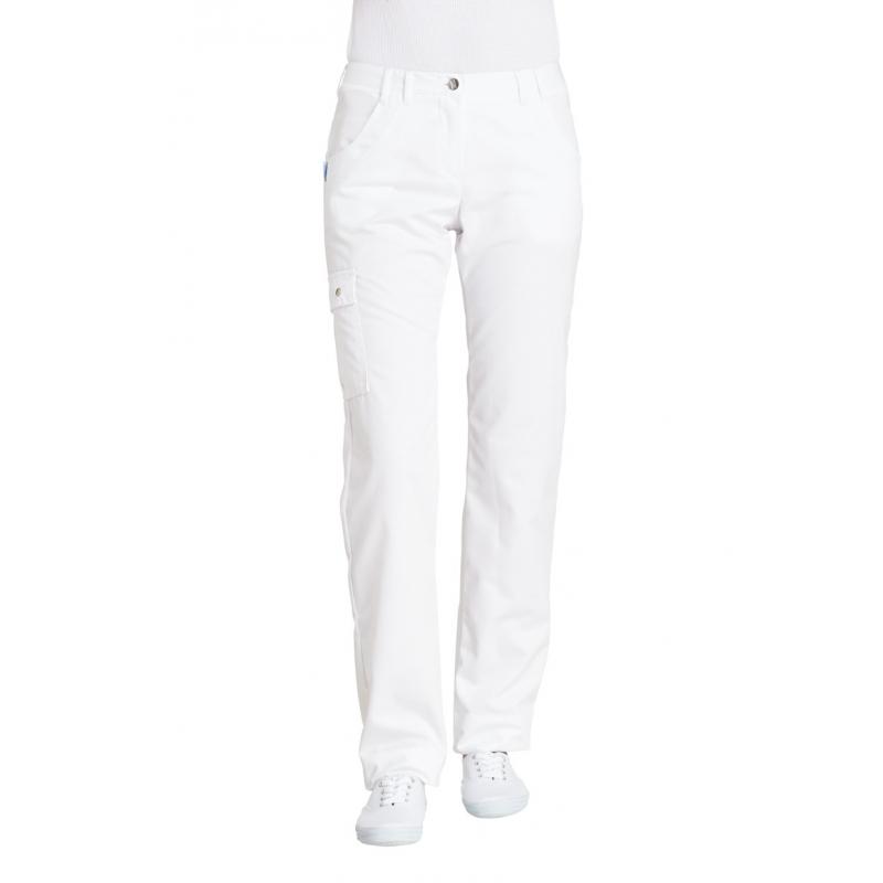 Heute im Angebot: Damenhose 1140 von LEIBER / Farbe: weiß / 50 % Baumwolle 50 % Polyester in der Region Leverkusen