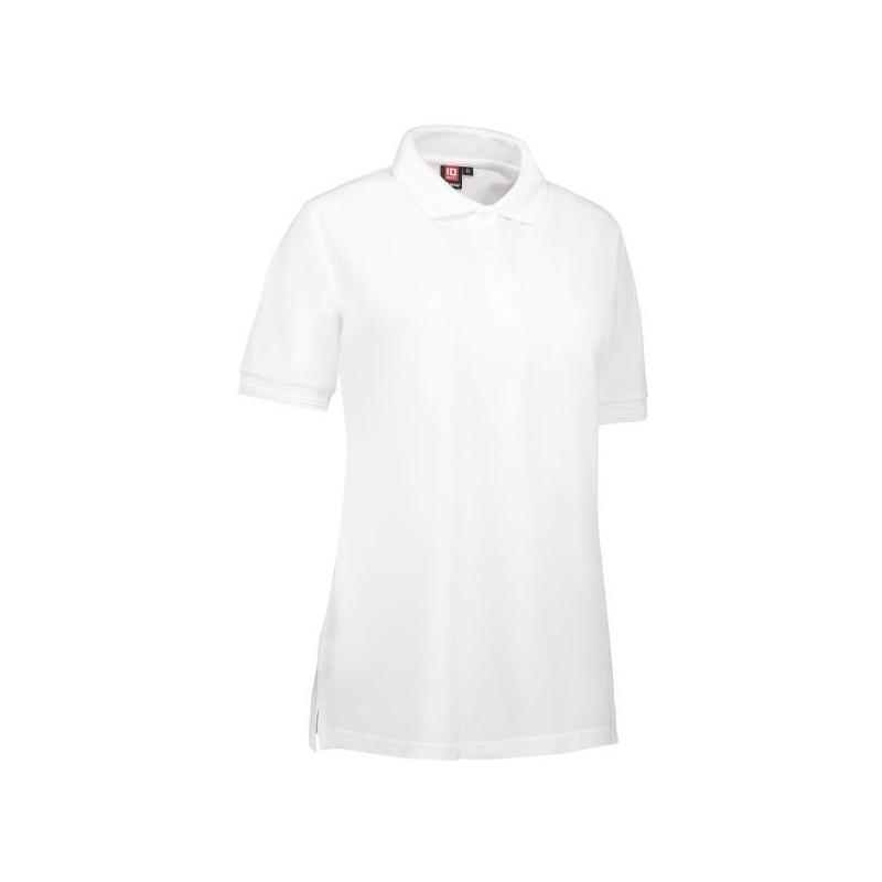 Heute im Angebot: PRO Wear Damen Poloshirt 321 von ID / Farbe: weiß / 50% BAUMWOLLE 50% POLYESTER in der Region Ludwigshafen 