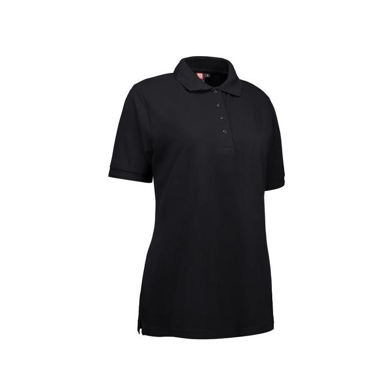 Heute im Angebot: PRO Wear Damen Poloshirt 321 von ID / Farbe: schwarz / 50% BAUMWOLLE 50% POLYESTER in der Region Plauen
