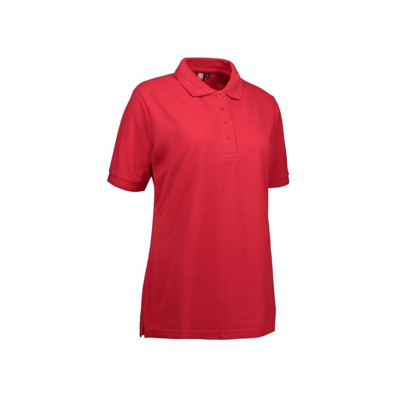 Heute im Angebot: PRO Wear Damen Poloshirt 321 von ID / Farbe: rot / 50% BAUMWOLLE 50% POLYESTER in der Region Velbert