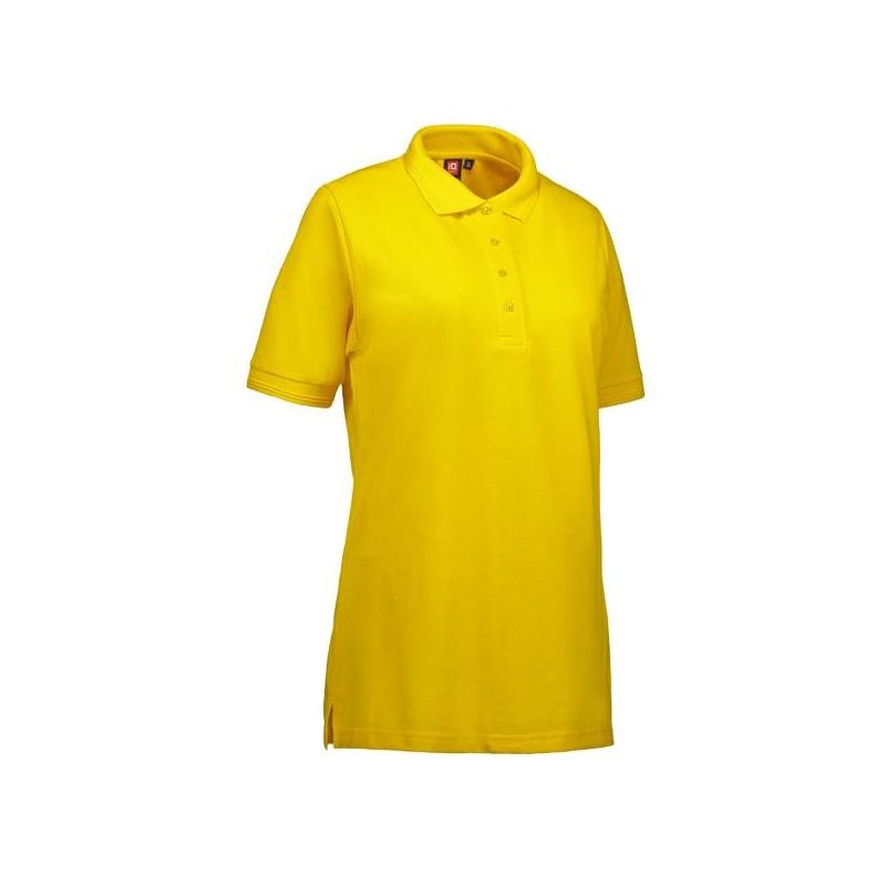 Heute im Angebot: PRO Wear Damen Poloshirt 321 von ID / Farbe: gelb / 50% BAUMWOLLE 50% POLYESTER in der Region Niemegk