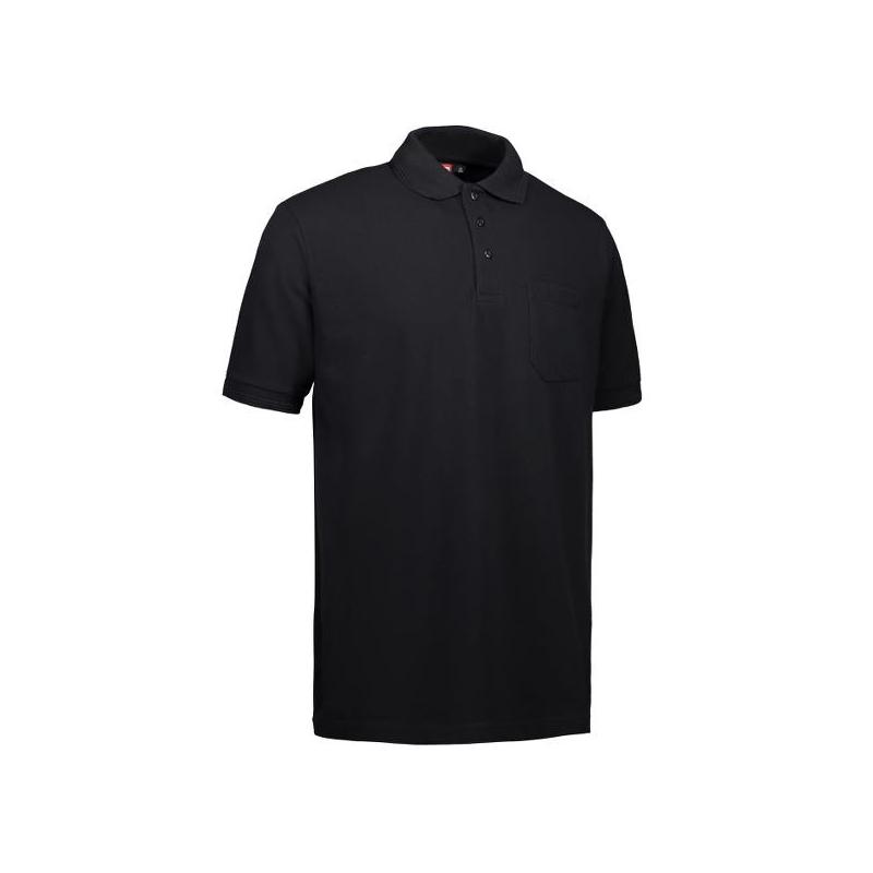 Heute im Angebot: PRO Wear Herren Poloshirt 320 von ID / Farbe: schwarz / 50% BAUMWOLLE 50% POLYESTER in der Region Grevenbroich