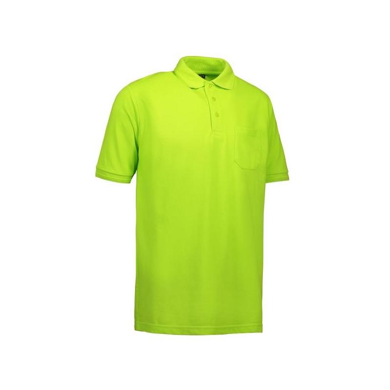 Heute im Angebot: PRO Wear Herren Poloshirt 320 von ID / Farbe: lime / 50% BAUMWOLLE 50% POLYESTER in der Region Schönefeld