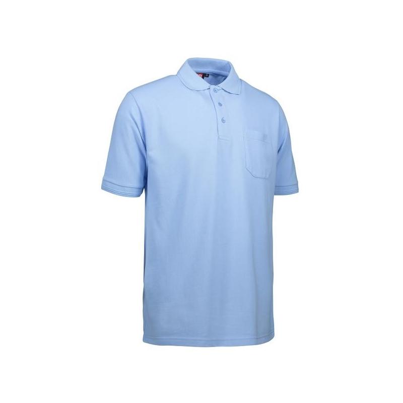 Heute im Angebot: PRO Wear Herren Poloshirt 320 von ID / Farbe: hellblau / 50% BAUMWOLLE 50% POLYESTER in der Region Kiel
