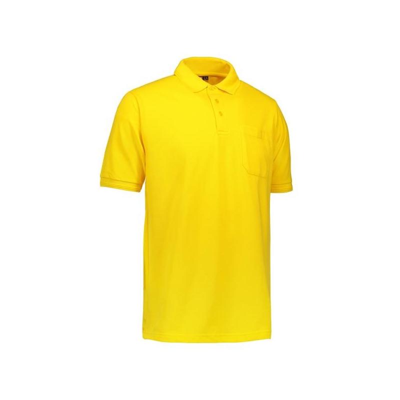 Heute im Angebot: PRO Wear Herren Poloshirt 320 von ID / Farbe: gelb / 50% BAUMWOLLE 50% POLYESTER in der Region Flensburg