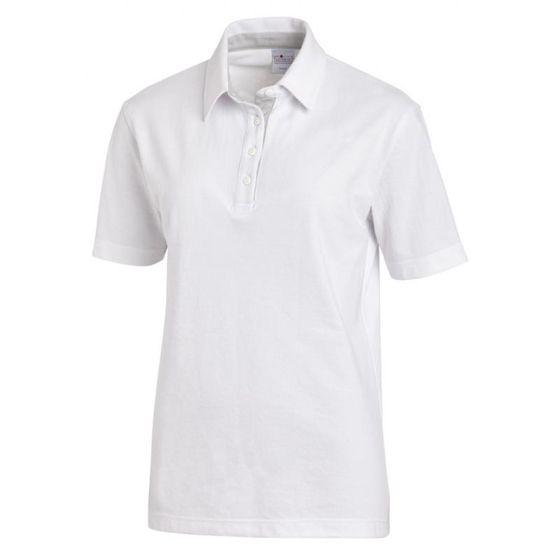 Heute im Angebot: Poloshirt 2637 von LEIBER / Farbe: weiß-silbergrau / 95 % Baumwolle 5 % Elasthan in der Region Am Mellensee