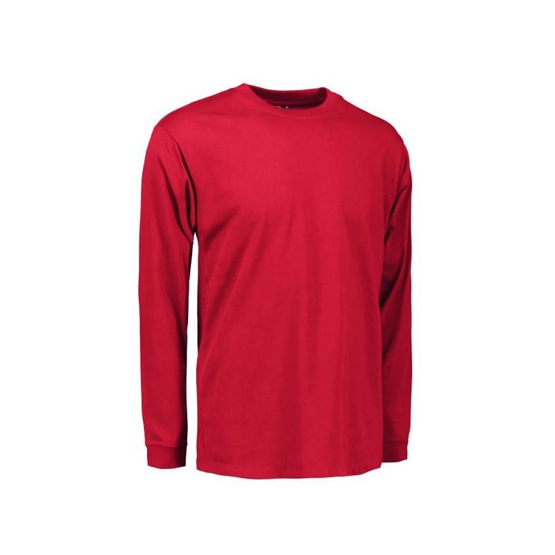 Heute im Angebot: PRO Wear Herren T-Shirt | Langarm 311 von ID / Farbe: rot / 60% BAUMWOLLE 40% POLYESTER in der Region Senftenberg