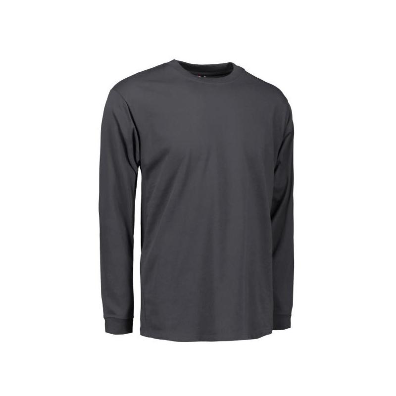 Heute im Angebot: PRO Wear Herren T-Shirt | Langarm 311 von ID / Farbe: grau / 60% BAUMWOLLE 40% POLYESTER in der Region Neuwied