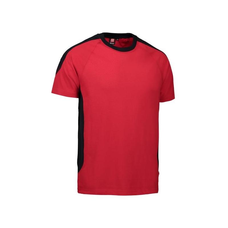 Heute im Angebot: PRO Wear T-Shirt | Kontrast 302 von ID / Farbe: rot / 60% BAUMWOLLE 40% POLYESTER in der Region Minden