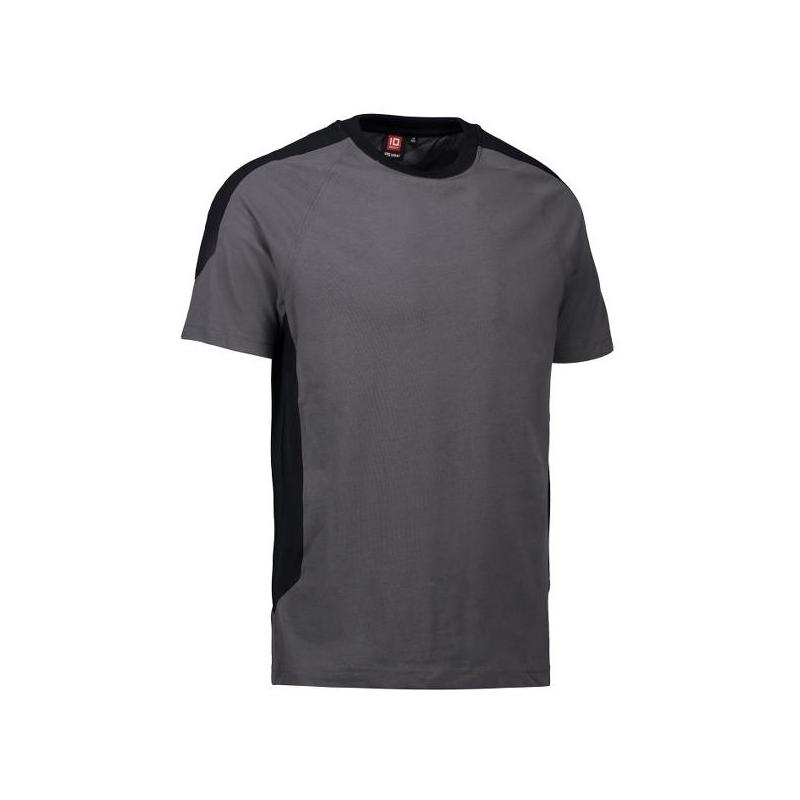 Heute im Angebot: PRO Wear T-Shirt | Kontrast 302 von ID / Farbe: grau / 60% BAUMWOLLE 40% POLYESTER in der Region Baruth