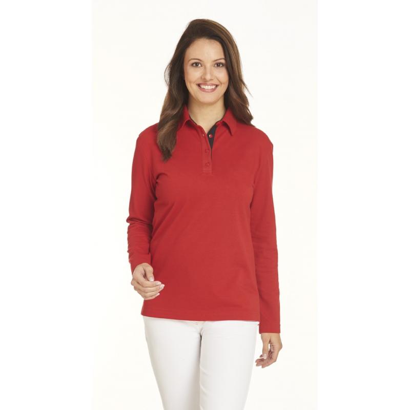 Heute im Angebot: Poloshirt 2638 von LEIBER / Farbe: rot-schwarz / 95 % Baumwolle 5 % Elasthan in der Region Hagen
