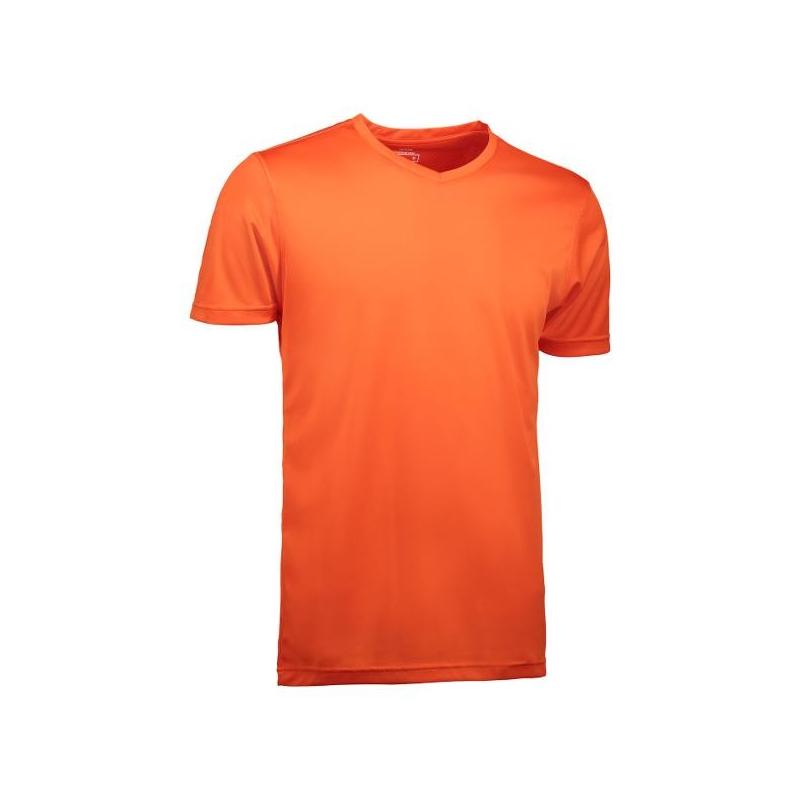 Heute im Angebot: YES Active Herren T-Shirt 2030 von ID / Farbe: orange / 100% POLYESTER in der Region Flensburg