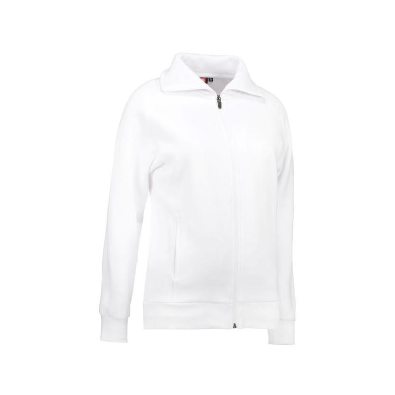 Heute im Angebot: Damen Sweatshirtjacke 624 von ID / Farbe: weiß / 60% BAUMWOLLE 40% POLYESTER in der Region Mühlheim