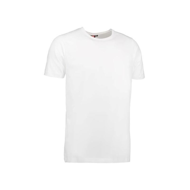 Heute im Angebot: Stretch Herren T-Shirt 594 von ID / Farbe: weiß / 92% BAUMWOLLE 8% ELASTANE in der Region Worms