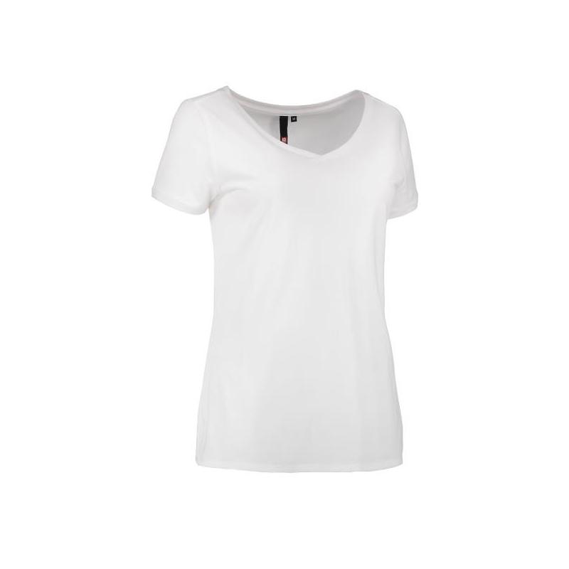 Heute im Angebot: CORE V-Neck Tee Damen T-Shirt 543 von ID / Farbe: weiß / 100% BAUMWOLLE in der Region Berlin Hakenfelde