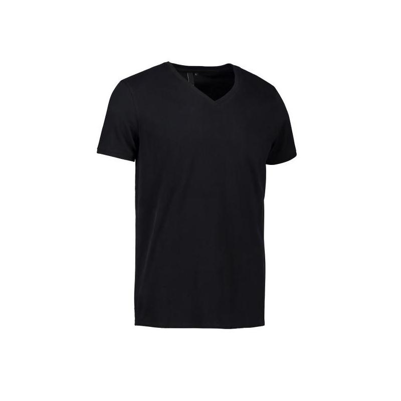 Heute im Angebot: CORE V-Neck Tee Herren T-Shirt 542 von ID / Farbe: schwarz / 100% BAUMWOLLE in der Region Berlin Britz