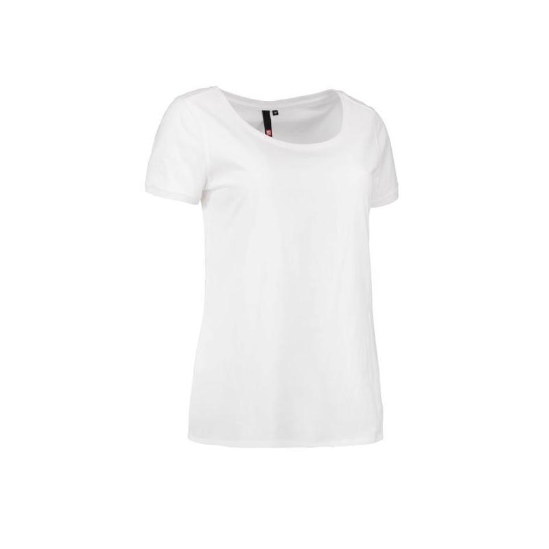 Heute im Angebot: CORE O-Neck Tee Damen T-Shirt 541 von ID / Farbe: weiß / 100% BAUMWOLLE in der Region Moers