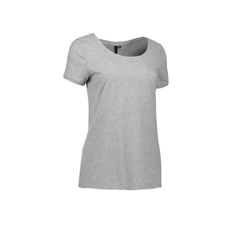 Heute im Angebot: CORE O-Neck Tee Damen T-Shirt 541 von ID / Farbe: grau / 100% BAUMWOLLE in der Region Aalen