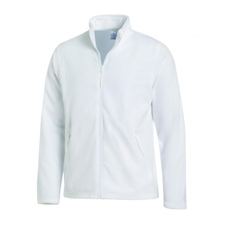 Heute im Angebot: Fleecejacke (Herren) 2665 von LEIBER / Farbe: weiß / 100 % Polyester in der Region Herford