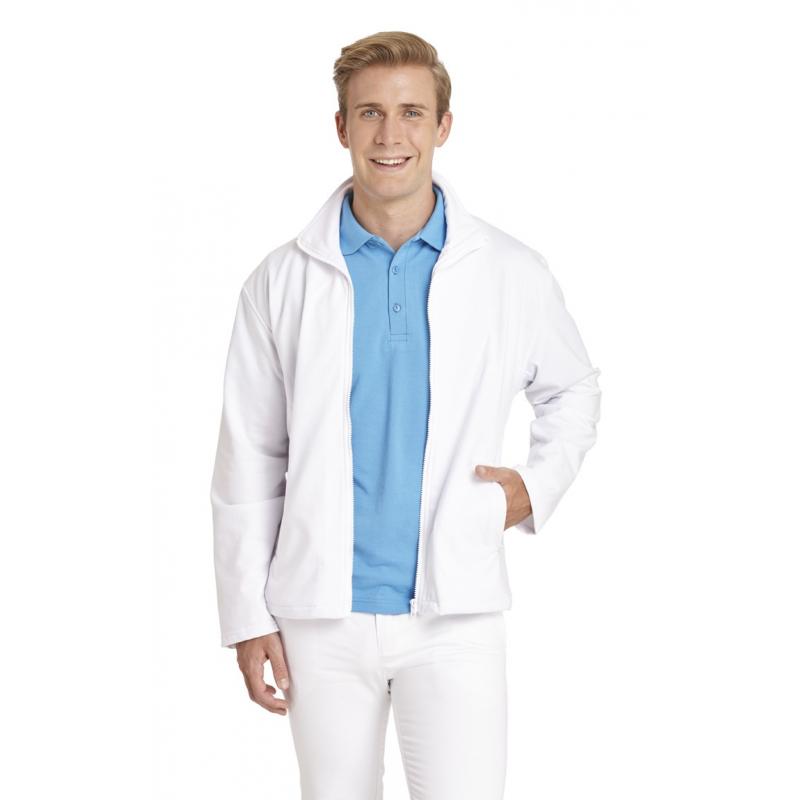 Heute im Angebot: Sweatjacke (Herren) 1095 von LEIBER / Farbe: weiß / 50 % Baumwolle 50 % Polyester in der Region Luckau