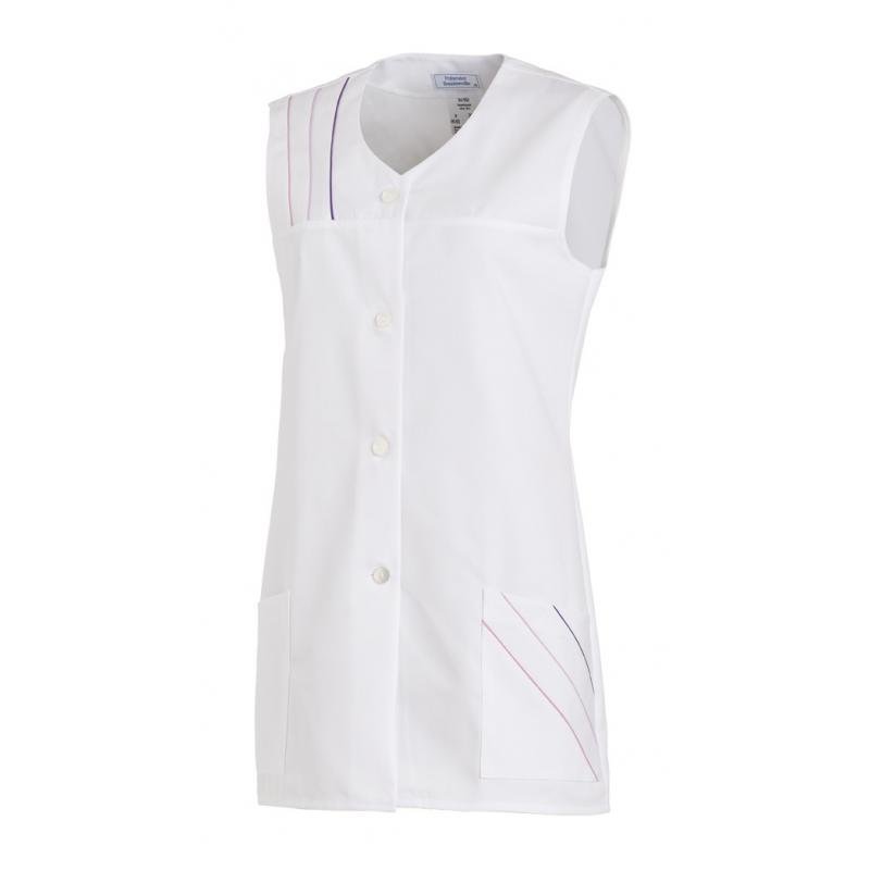 Heute im Angebot: Kasack ohne Arm 553 von LEIBER / Farbe: weiß / 65 % Polyester 35 % Baumwolle in der Region Marl