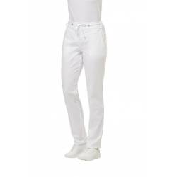 Damenhose - STRETCH - 7840 von LEIBER / Farbe: weiß / 64% Baumwolle 35% Polyester 1% Elastolefin - | MEIN-KASACK.de | ka