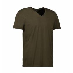CORE V-Neck Tee Herren T-Shirt 542 von ID / Farbe: oliv / 90% BAUMWOLLE 10% VISKOSE - | MEIN-KASACK.de | kasack | kasack