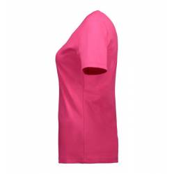 Interlock Damen T-Shirt | V-Ausschnitt | 506 von ID / Farbe: pink / 100% BAUMWOLLE - | MEIN-KASACK.de | kasack | kasacks