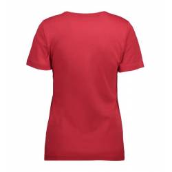 Interlock Damen T-Shirt | V-Ausschnitt | 506 von ID / Farbe: rot / 100% BAUMWOLLE - | MEIN-KASACK.de | kasack | kasacks 