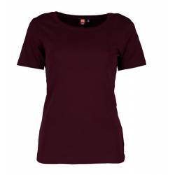 Interlock Damen T-Shirt | Rund-Ausschnitt | 508 von ID / Farbe: bordeaux / 100% BAUMWOLLE - | MEIN-KASACK.de | kasack | 