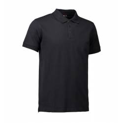 Stretch Herren Poloshirt | 525 von ID / Farbe: schwarz / 95% BAUMWOLLE 5% ELASTHAN - | MEIN-KASACK.de | kasack | kasacks