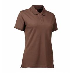 Stretch Damen Poloshirt | 527 von ID / Farbe: mokka / 95% BAUMWOLLE 5% ELASTHAN - | MEIN-KASACK.de | kasack | kasacks | 