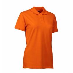 Stretch Damen Poloshirt | 527 von ID / Farbe: orange  / 95% BAUMWOLLE 5% ELASTHAN - | MEIN-KASACK.de | kasack | kasacks 