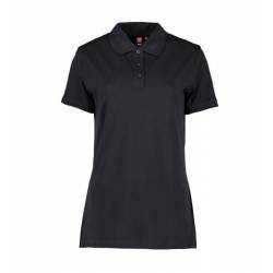 Stretch Damen Poloshirt | 527 von ID / Farbe: schwarz / 95% BAUMWOLLE 5% ELASTHAN - | MEIN-KASACK.de | kasack | kasacks 