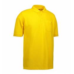 Klassisches Herren Poloshirt | mit Tasche | 520 von ID / Farbe: gelb / 50% BAUMWOLLE 50% POLYESTER - | MEIN-KASACK.de | 