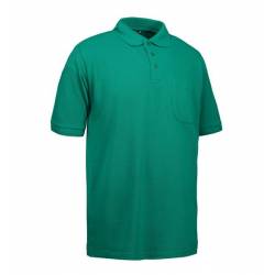 Klassisches Herren Poloshirt | mit Tasche | 520 von ID / Farbe: grün / 50% BAUMWOLLE 50% POLYESTER - | MEIN-KASACK.de |
