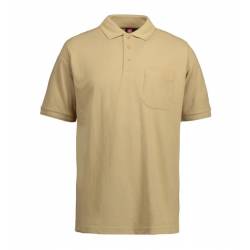 Klassisches Herren Poloshirt | mit Tasche | 520 von ID / Farbe: sand / 50% BAUMWOLLE 50% POLYESTER - | MEIN-KASACK.de | 