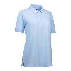 Klassisches Damen Poloshirt | 521 von ID / Farbe: hellblau / 50% BAUMWOLLE 50% POLYESTER - | MEIN-KASACK.de | kasack | k