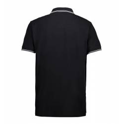 Stretch Herren Poloshirt | Kontrast | 522 von ID / Farbe: schwarz / 85% BAUMWOLLE 10% VISKOSE 5% ELASTHAN - | MEIN-KASAC