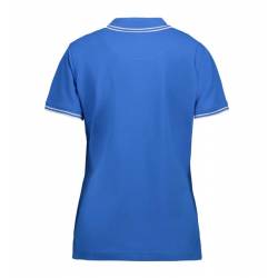 Stretch Damen Poloshirt | Kontrast | 523 von ID / Farbe: blau / 85% BAUMWOLLE 10% VISKOSE 5% ELASTHAN - | MEIN-KASACK.de