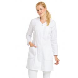 Damenmantel / Arztkittel / Laborkittel - 2513 von LEIBER / Farbe: weiß / 65 % Polyester 35 % Baumwolle - | MEIN-KASACK.d
