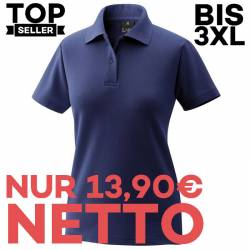 Damen-Poloshirt 983 von EXNER / Farbe: marine / 65% Baumwolle 35% Polyester - | MEIN-KASACK.de | kasack | kasacks | kass