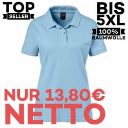 Damen-Poloshirt 983 von EXNER / Farbe: light blue / 100% Baumwolle - | MEIN-KASACK.de | kasack | kasacks | kassak | beru