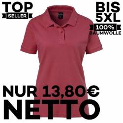 Damen-Poloshirt 983 von EXNER / Farbe: bordeaux / 100% Baumwolle - | MEIN-KASACK.de | kasack | kasacks | kassak | berufs