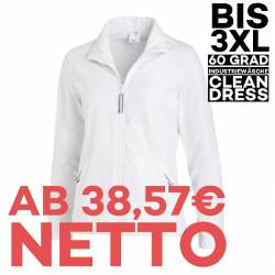 Damen-Sweatjacke 1059 von LEIBER / Farbe: weiß / 50 % Baumwolle 50 % Polyester - | MEIN-KASACK.de | kasack | kasacks | k